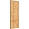 Ekena Millwork Framed Board-n-Batten Shutters w/Z-Bar, Rough Sawn Western Red Cedar, 32 1/4W x 74H, PR RBF06Z32X074RWR - alternate 2